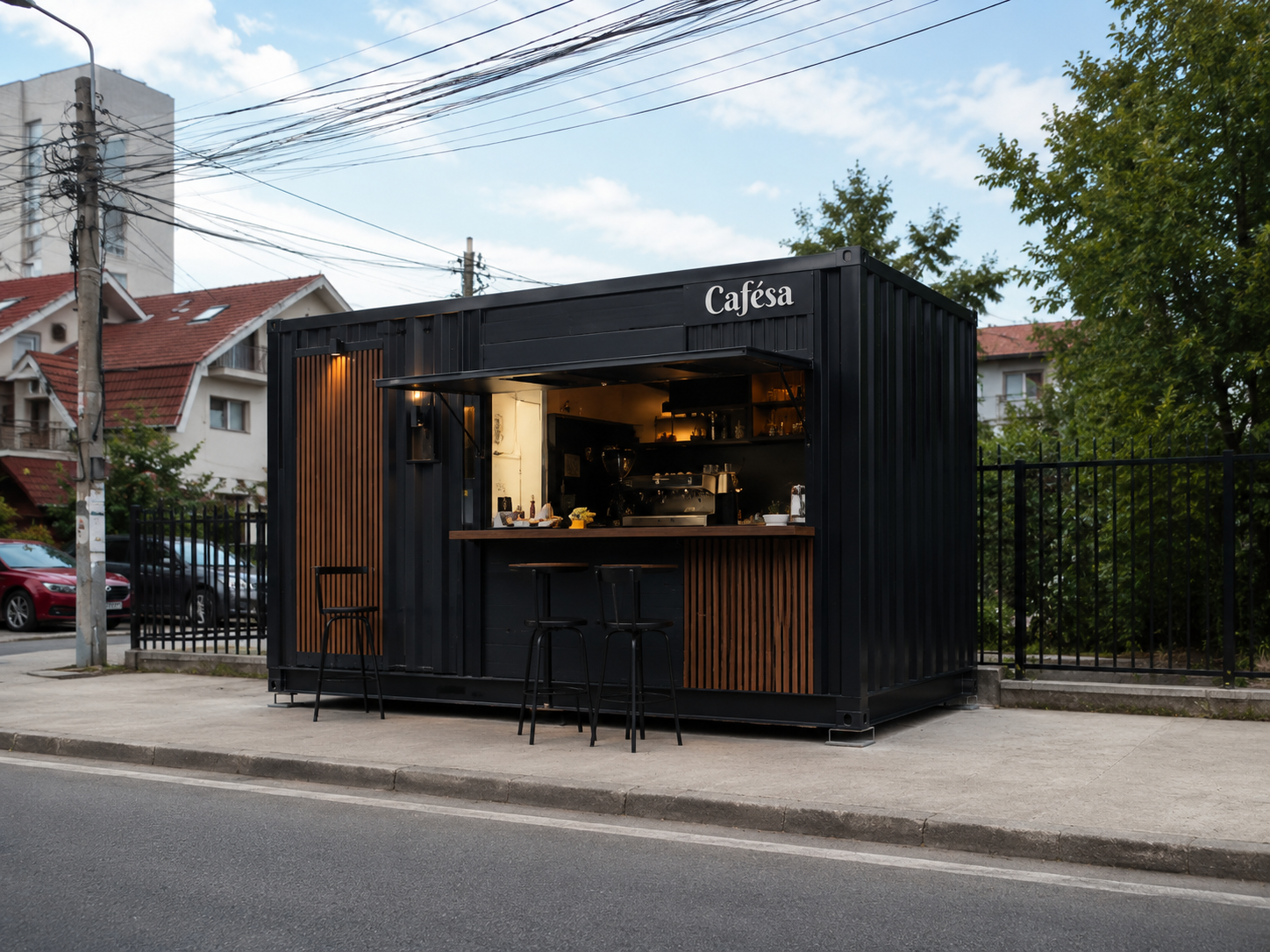 Container cafenea modulară - imagine 2