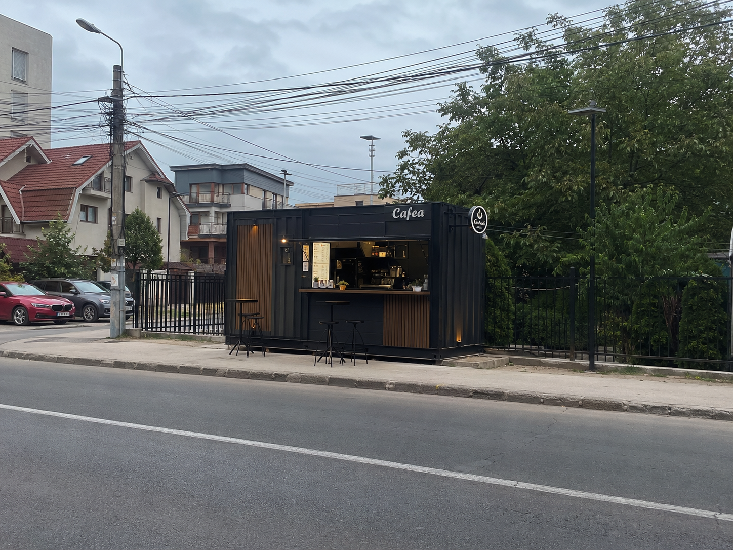 Container cafenea modulară