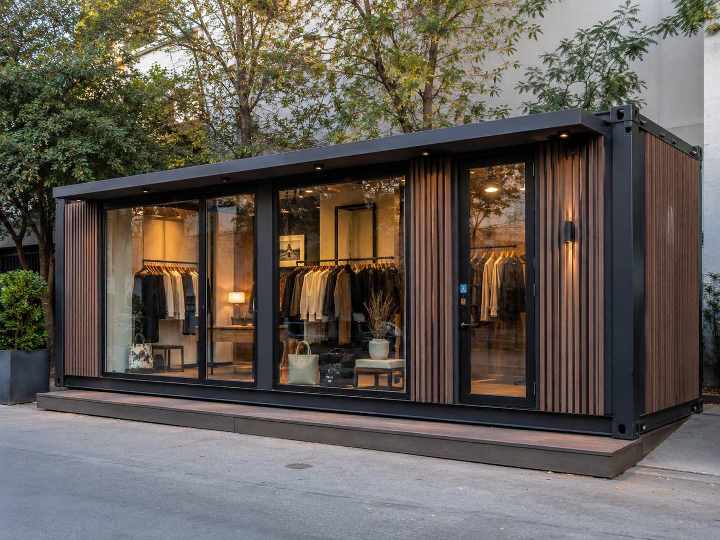 Container comercial vitrat