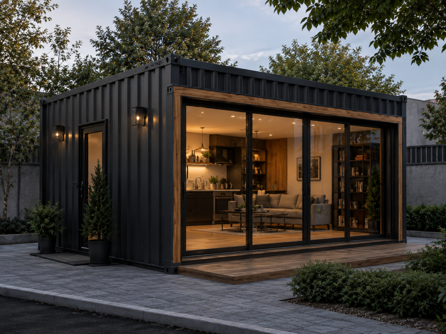 Container premium cu terasa