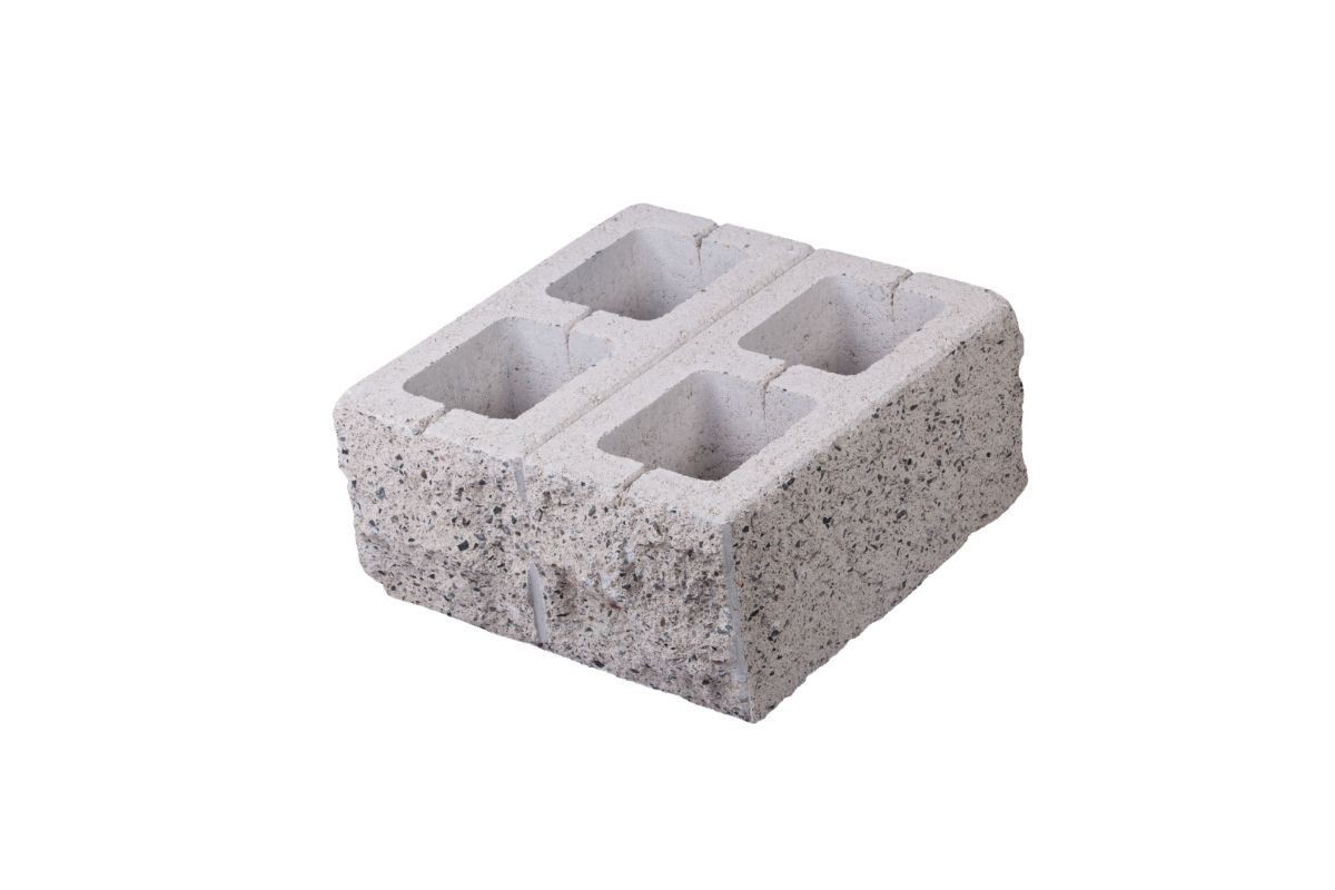 Element Stalp Dublu Siena 40x40x18.5 cm, Alb Crem