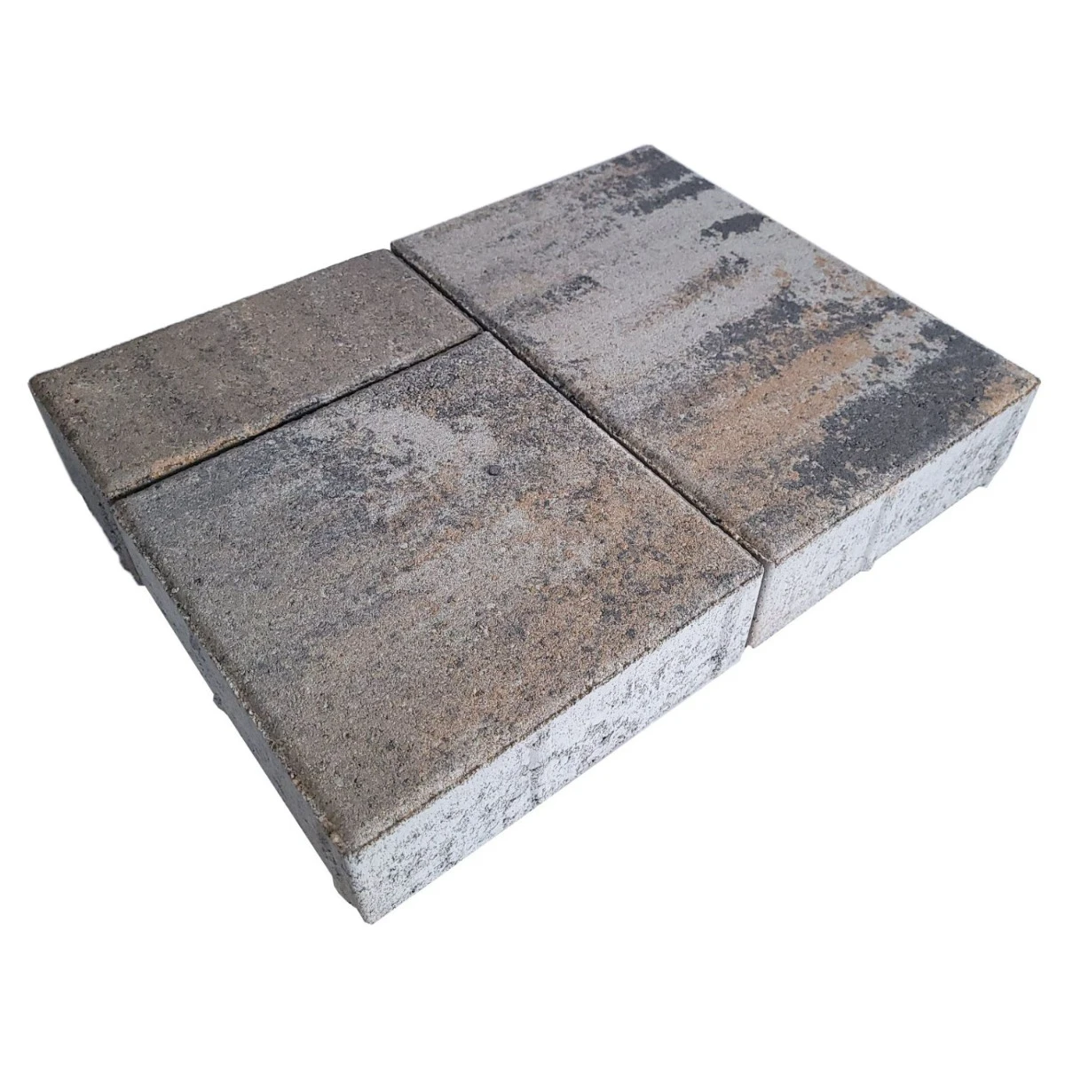 Pavaj City Trio Combi 4 cm, Crem-Gri Patina