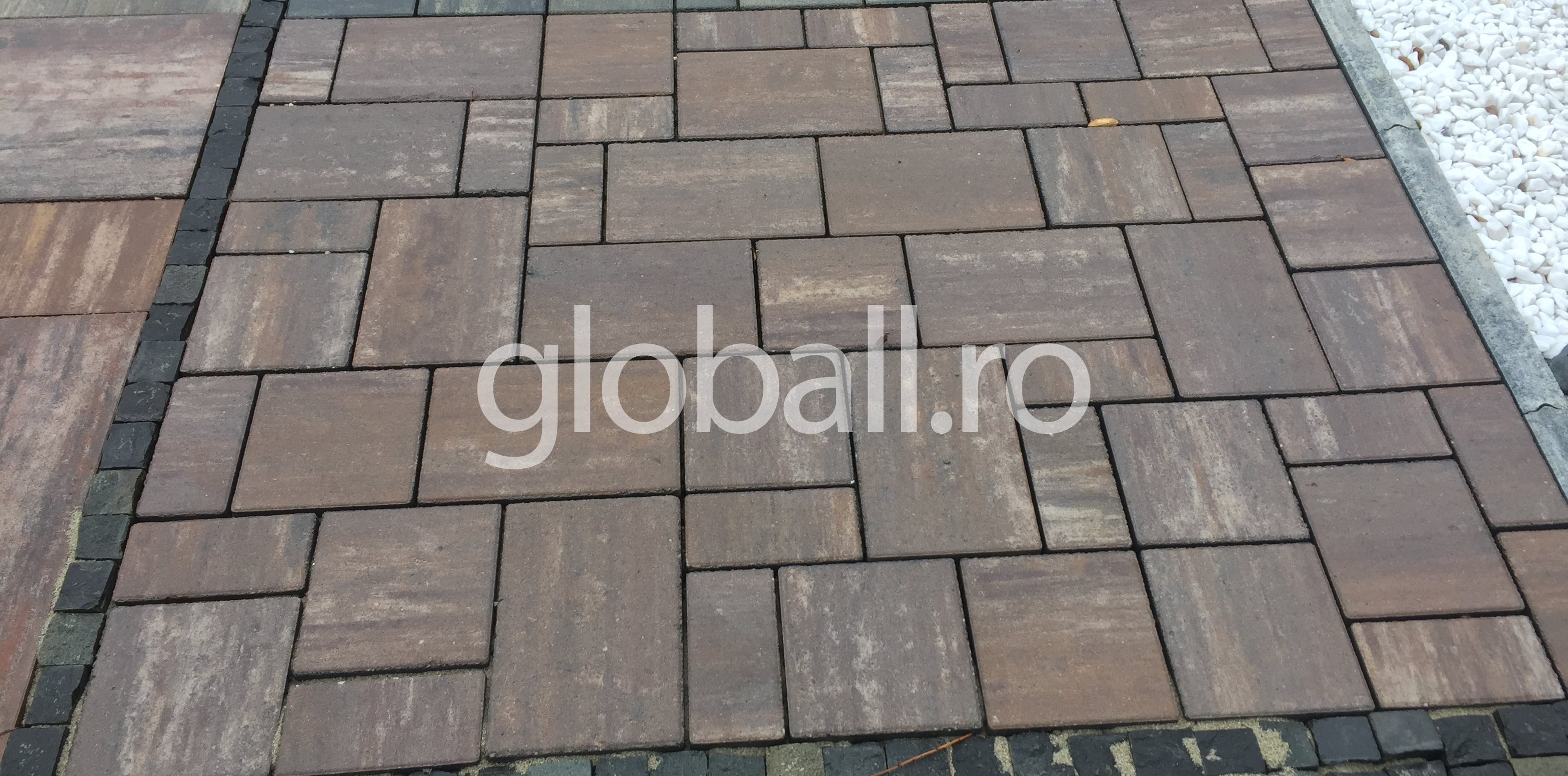 Pavaj Rettango Combi 6 cm, Pavelock Gri Brun