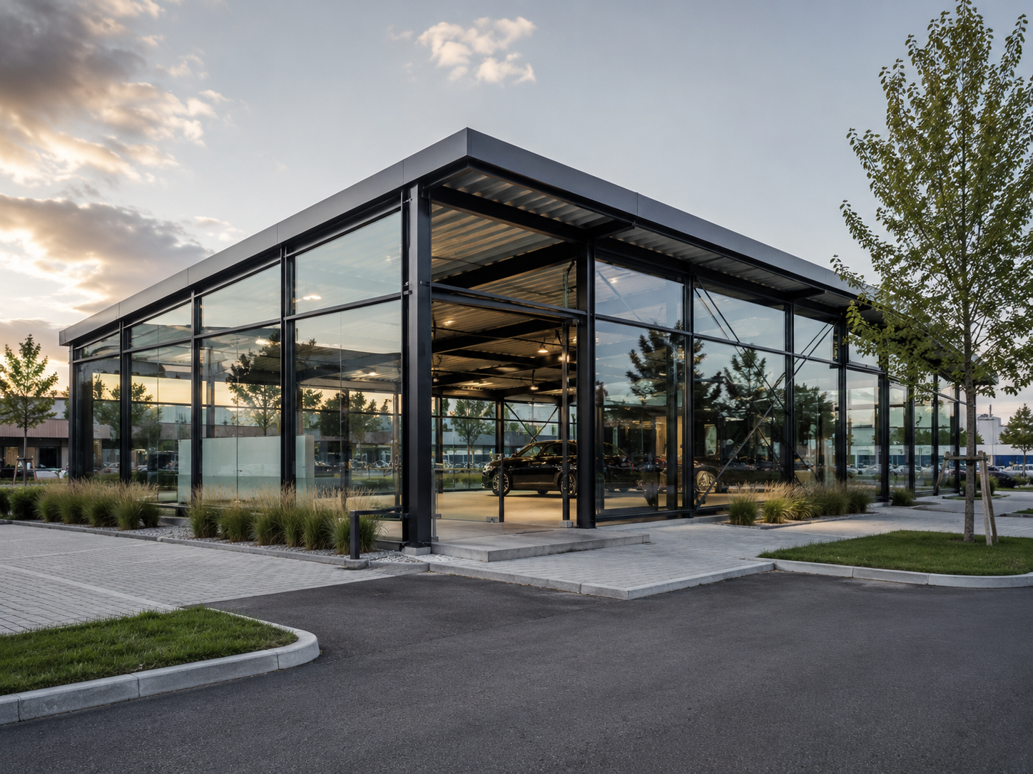 Showroom metalic vitrat