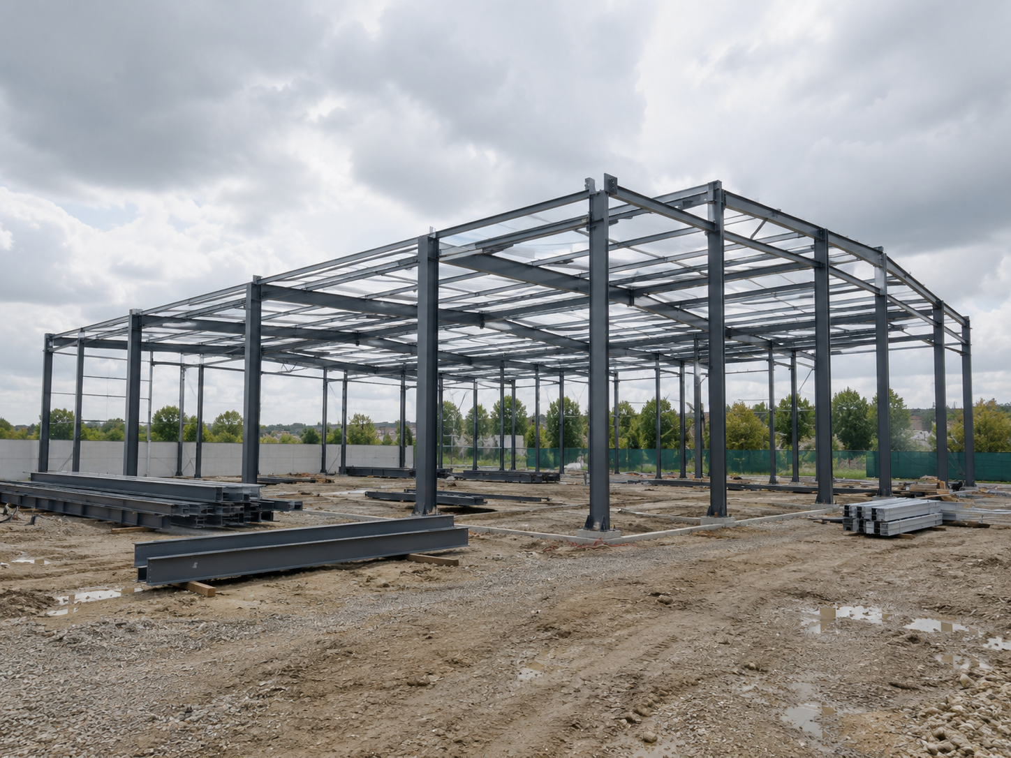 Structură metalică in execuție