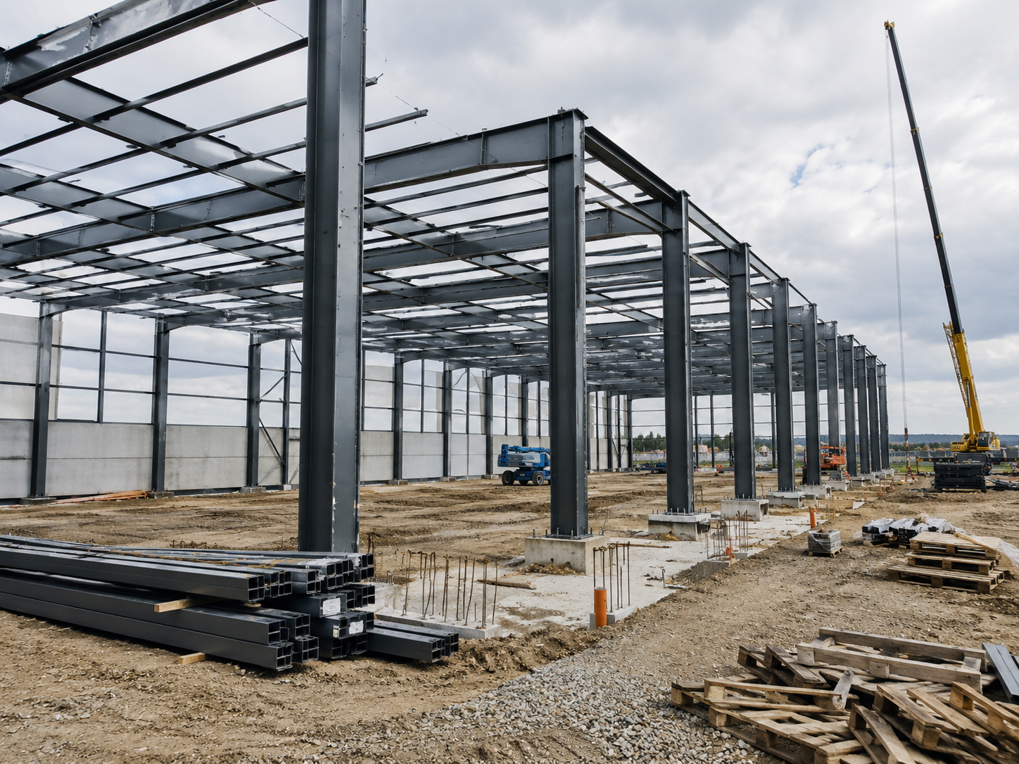 Structură metalică in execuție